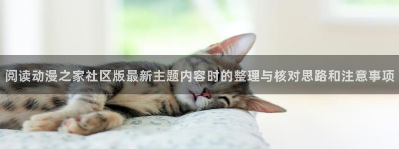 晚安动漫里番在线观看：阅读动漫之家社区版最新主题内容时的整理与核对思路和注意事项配图